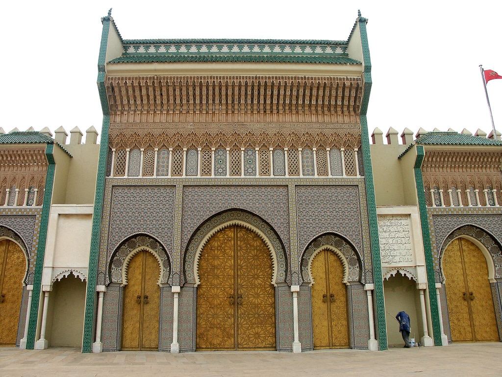 Main entrance Kings Palace in Fes